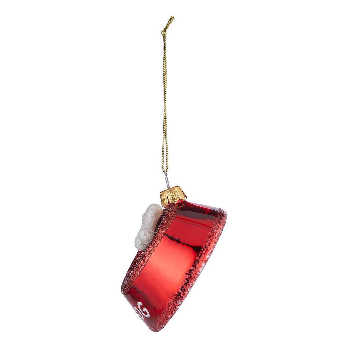 BAUMANHÄNGER Hang On HUNDENAPF - Rot, Glas (6/10/9cm) - Butlers