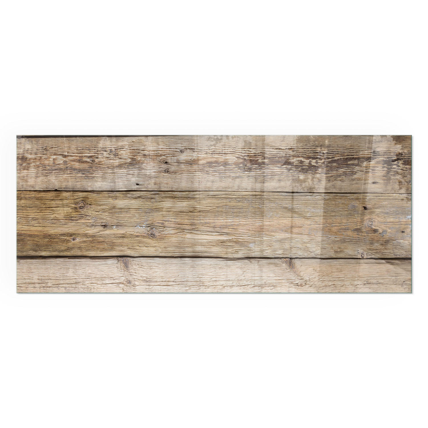 GLASPLATTE für Kamin 125x50 cm - Beige, Glas (125/50/0.4cm) - TULUP