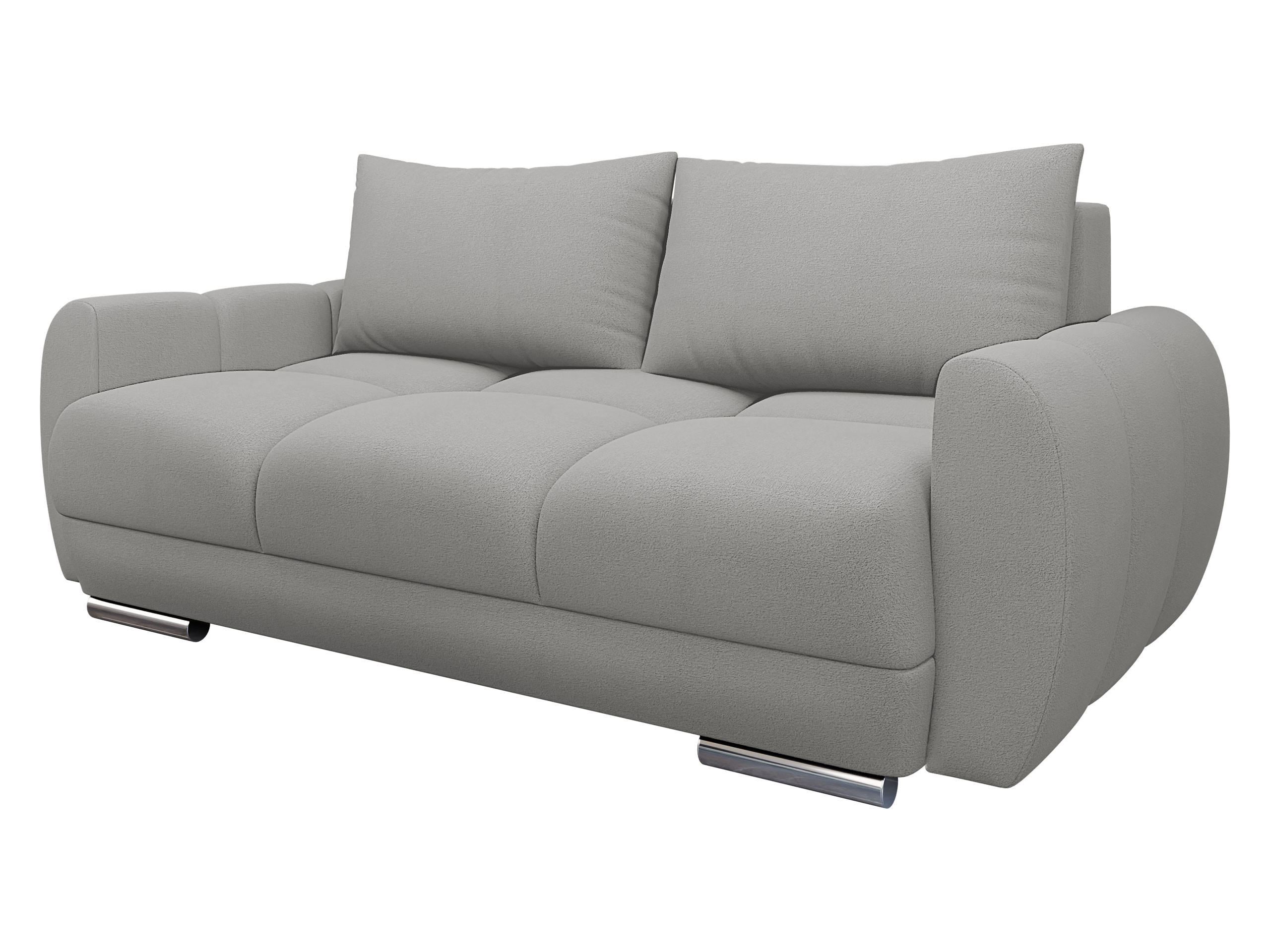 SOFA Logo 2 - Silberfarben/Hellgrau, Holz/Kunststoff (186/89/97cm) - MIRJAN24