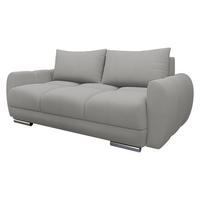 SOFA Logo 2 - Silberfarben/Hellgrau, Holz/Kunststoff (186/89/97cm) - MIRJAN24