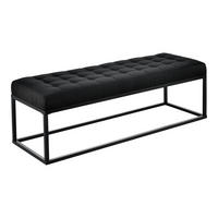 POLSTERBANK Salta - Schwarz, Textil/Metall (120/38/40cm) - pro.tec