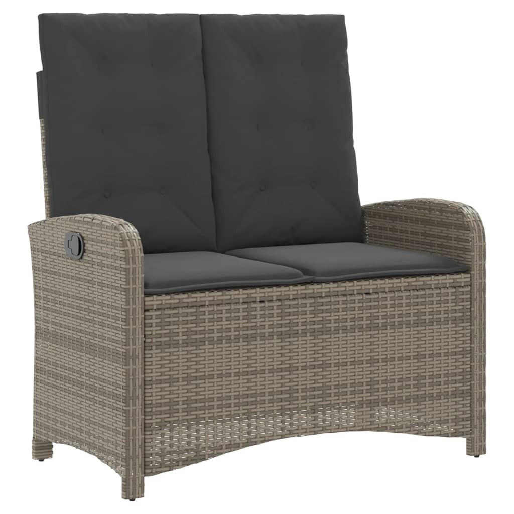 furnicato Gartenbank Grau 105x93x59 cm