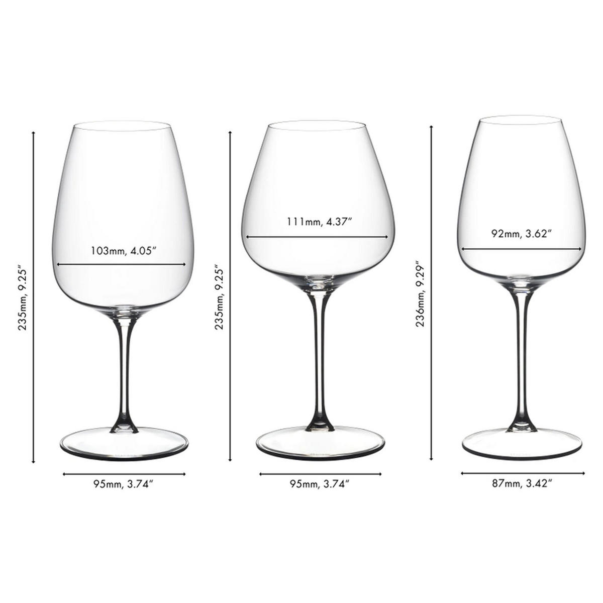 WEINGLÄSER-SET Grape transparent 18er Set - Transparent, Glas - Riedel