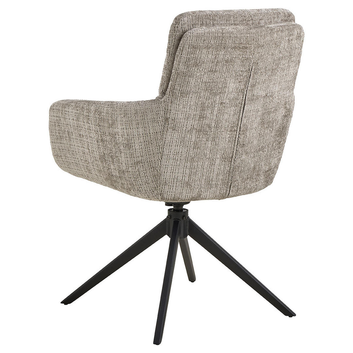 ESSZIMMERSTUHL, Roger, Grau, Stoff, 62 x 67 x 90 cm - Grau, Textil/Metall (62/90/67cm) - ebuy24