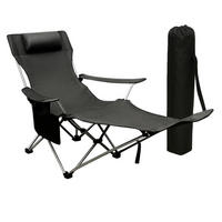 GARTEN LIEGESTUHL klappbar in Schwarz - Schwarz, Metall (53/88/156cm) - Coemo