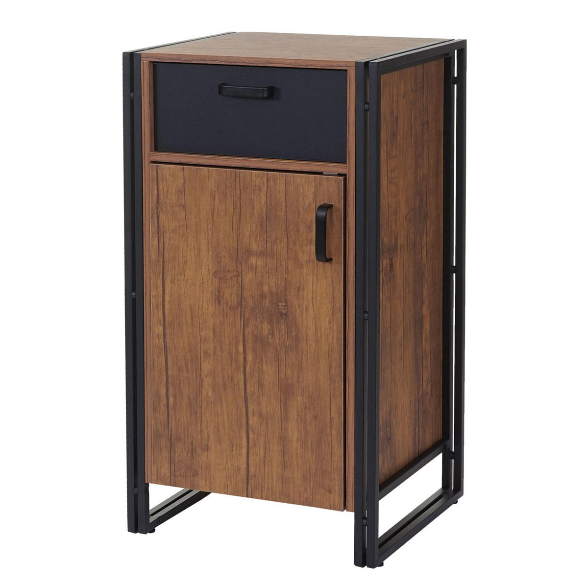 KOMMODE 1 SCHUBLADE 2 TÜREN Holz - Braun, Holzwerkstoff (50/90/43cm) - MCW