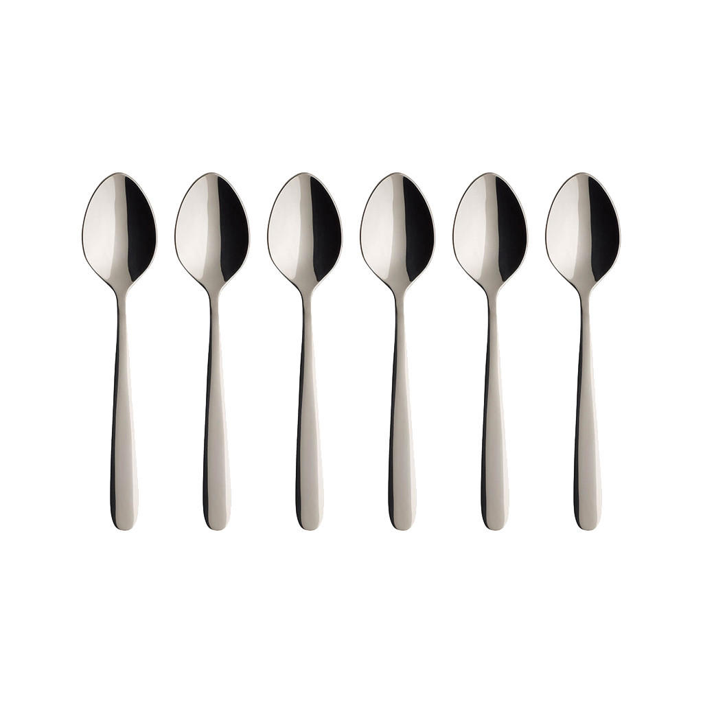 KAFFEELÖFFEL Daily Line silber 14,2 cm 6er Set - Silberfarben, Metall - Villeroy & Boch