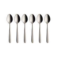 KAFFEELÖFFEL Daily Line silber 14,2 cm 6er Set - Silberfarben, Metall - Villeroy & Boch