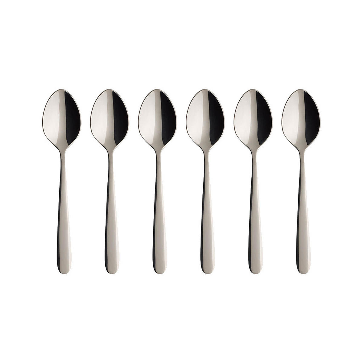 KAFFEELÖFFEL Daily Line silber 14,2 cm 6er Set - Silberfarben, Metall - Villeroy & Boch