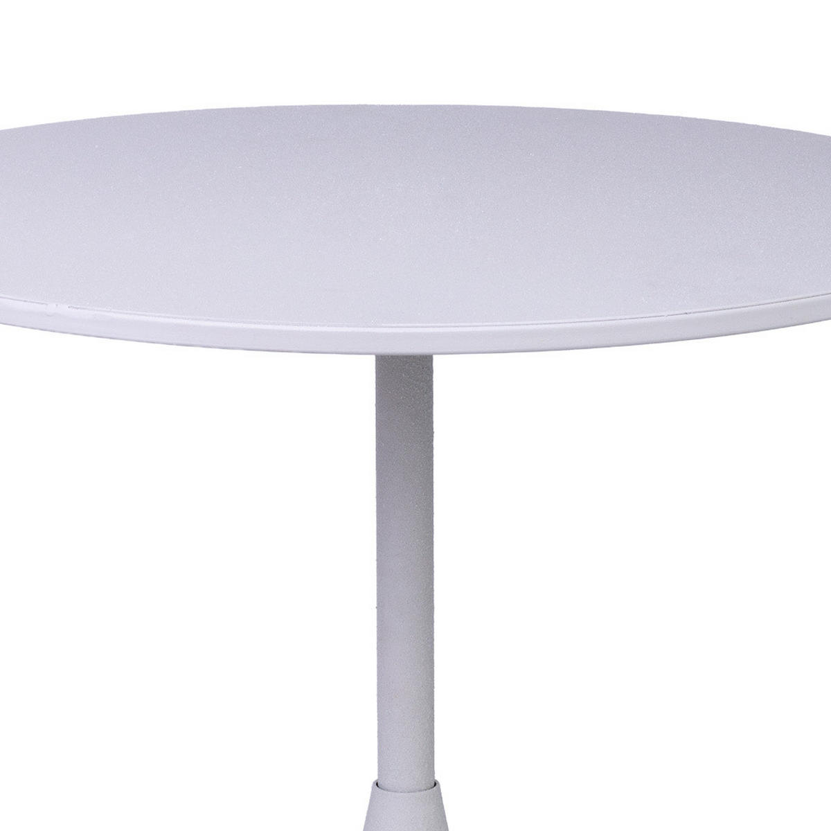 TISCH aus Metall, weiß, 40x44cm - Weiß, Metall (40/40/44cm) - Wanderlust