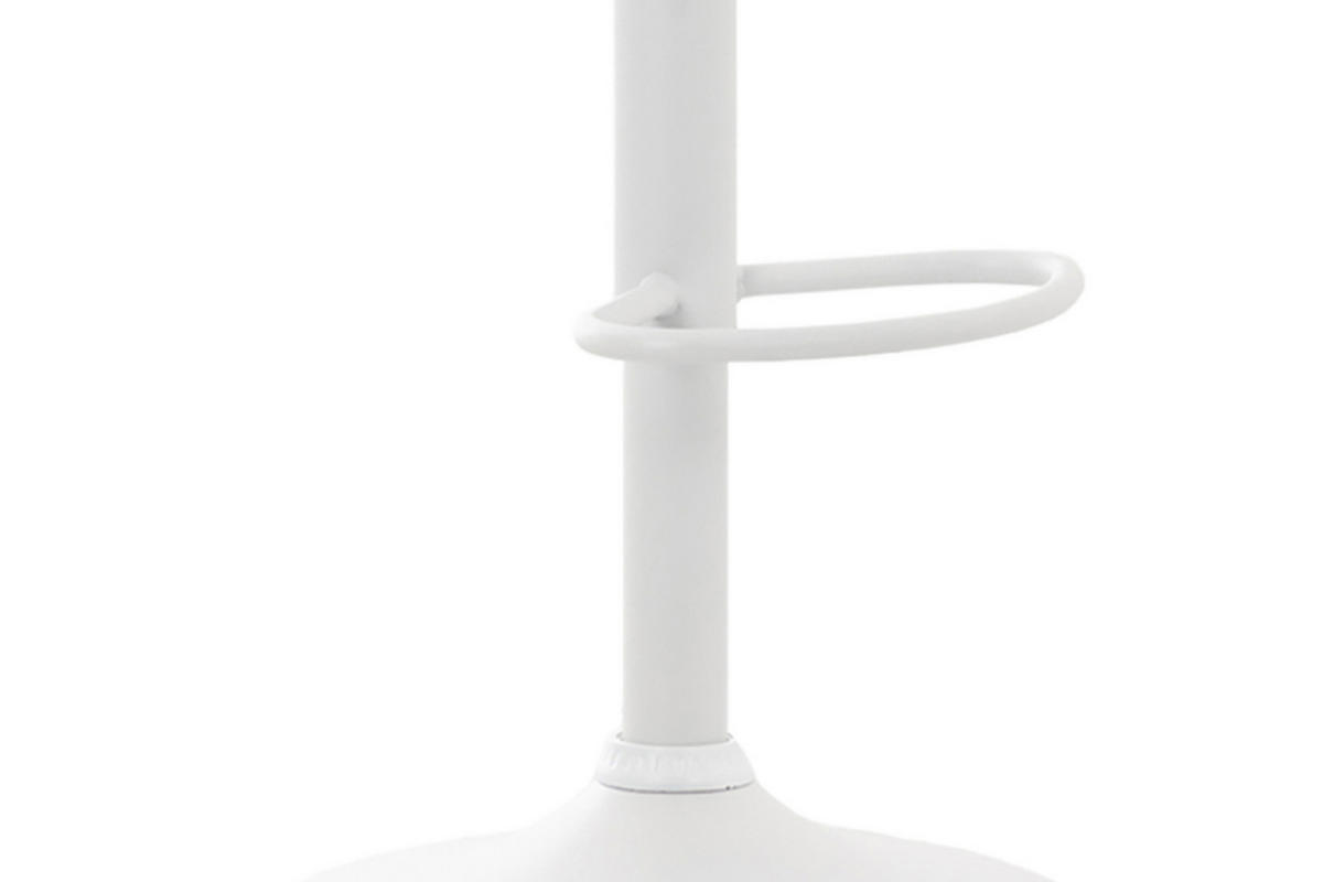 BARHOCKER 2er Set Prag Stoff weiß creme - Chromfarben/Creme, Textil/Metall (51/109/52cm) - TPFLiving