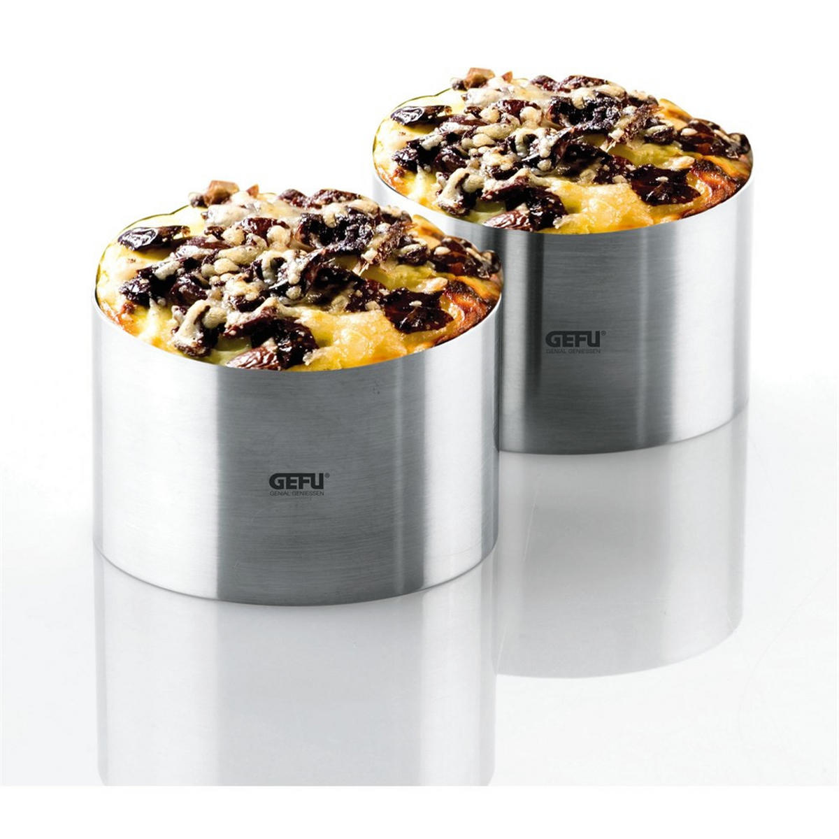 TORTENRING Silber 10.2/8.6/12.6 cm G12160 - Silberfarben, Metall (8.6/12.6/10.2cm) - Gefu