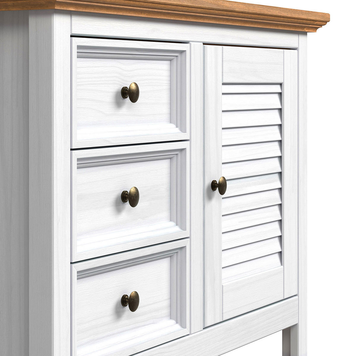 WASCHBECKENUNTERSCHRANK - Kiefer - Kieferfarben, Holz (86/63/35cm) - home24