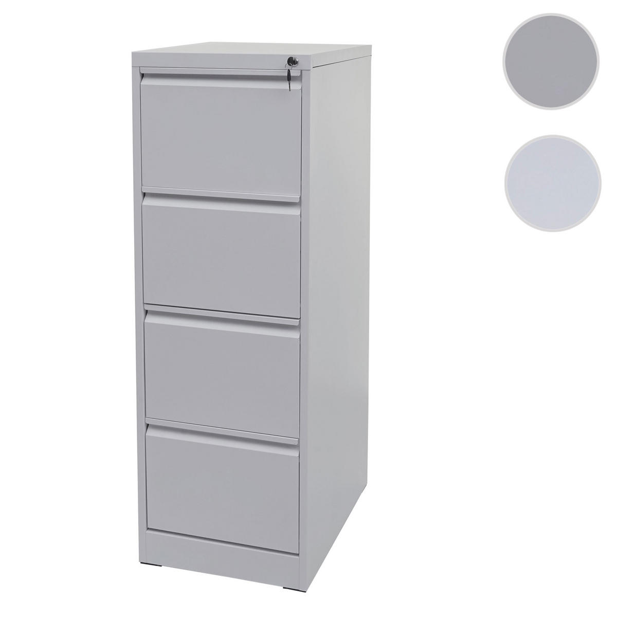 HÄNGEREGISTERSCHRANK Grau - Grau, Metall (46/134/62cm) - MCW