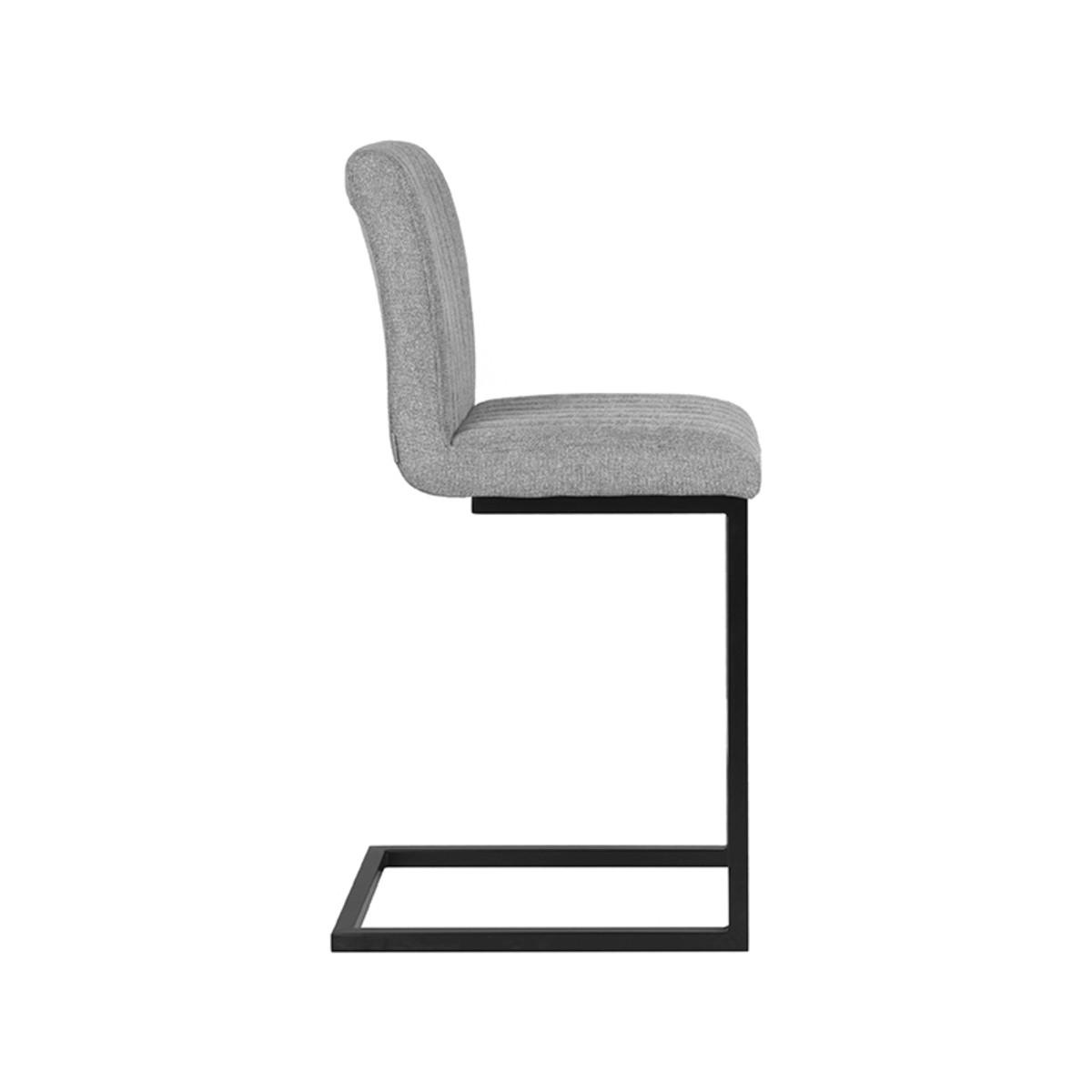 BARHOCKER Milo Grau 53/41/100 cm 2er-Set - Hellgrau, Textil (41/100/53cm) - LABEL51