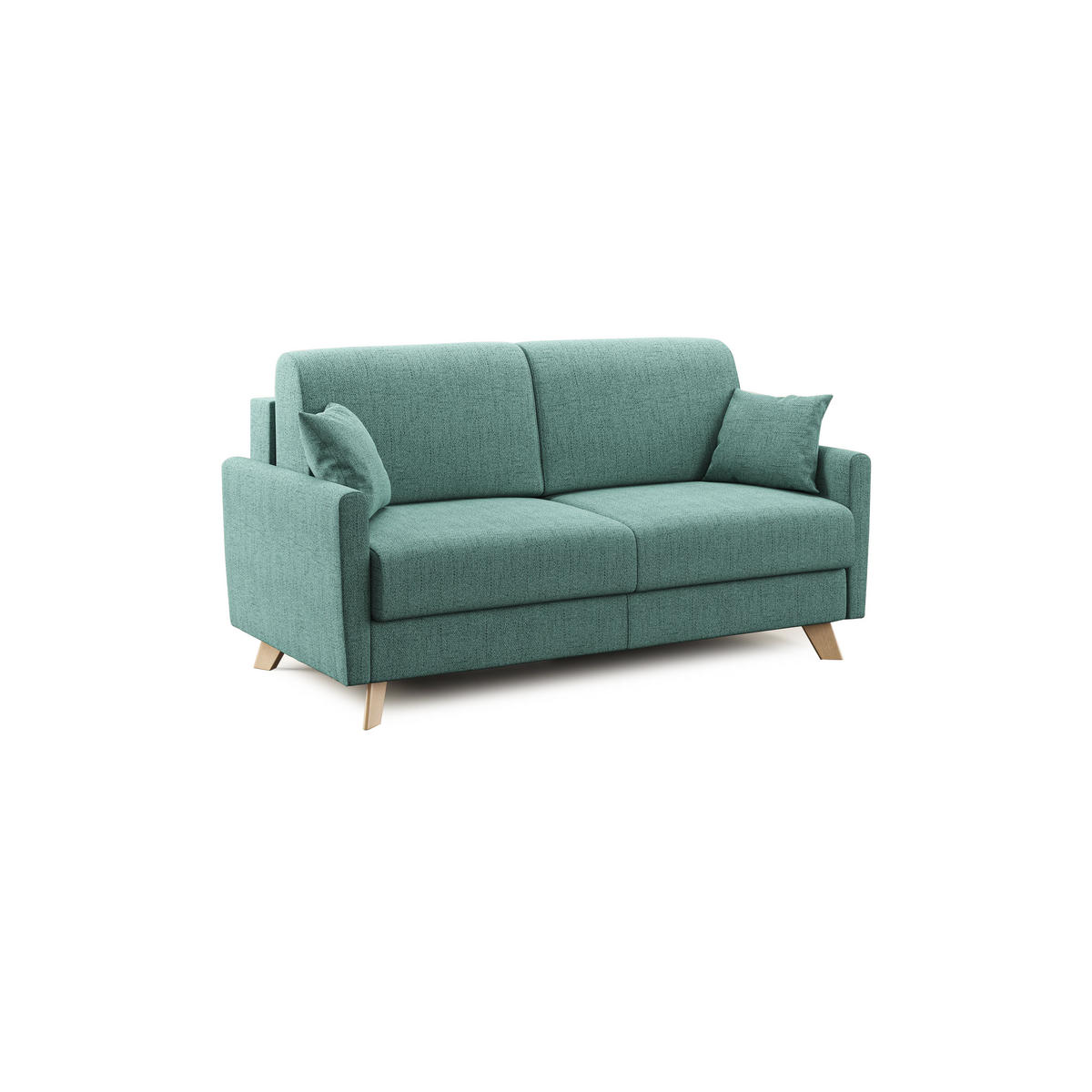 SCHLAFSOFA Edgar - Grün, Textil (200/94/97cm) - Divani.store