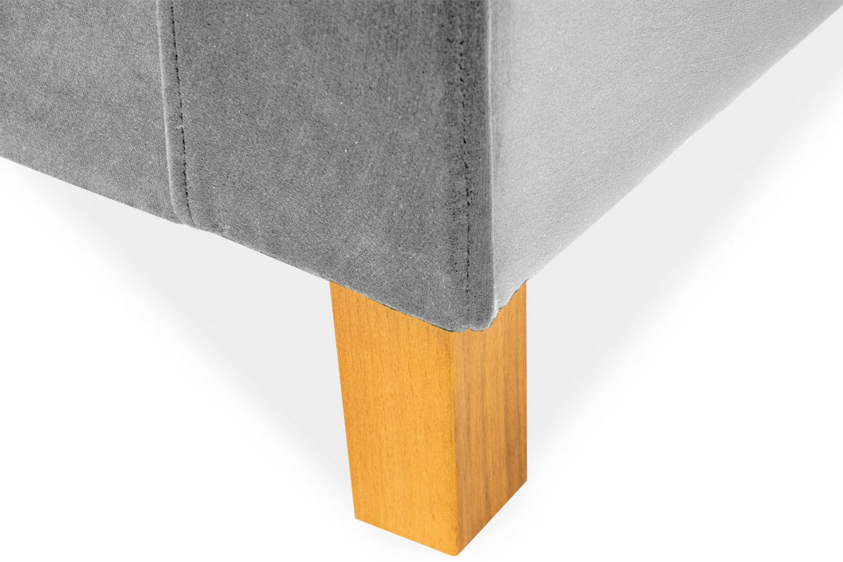 SESSEL ERISO mit Armlehnen und angenehmer Stoff zum Anfassen, Velour-Stoff, grau - Braun/Grau, Textil (80/75/75cm) - KONSIMO®