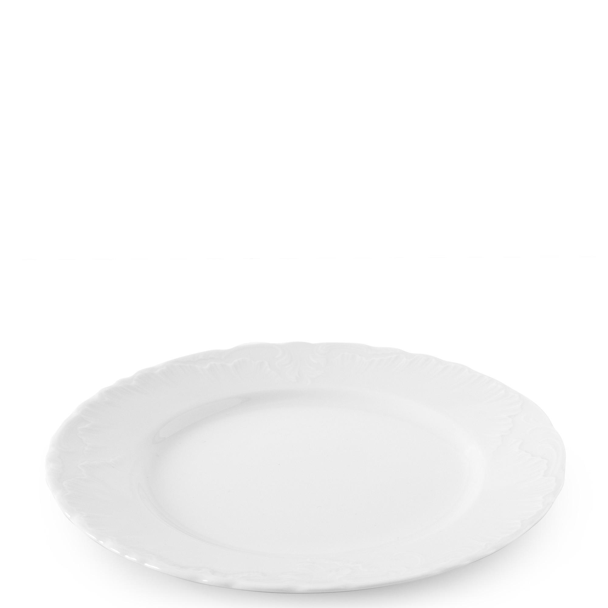 TAFELSERVICE Cmielow Rococo 18-tlg - Weiß, Keramik (25/2/25cm) - KONSIMO®