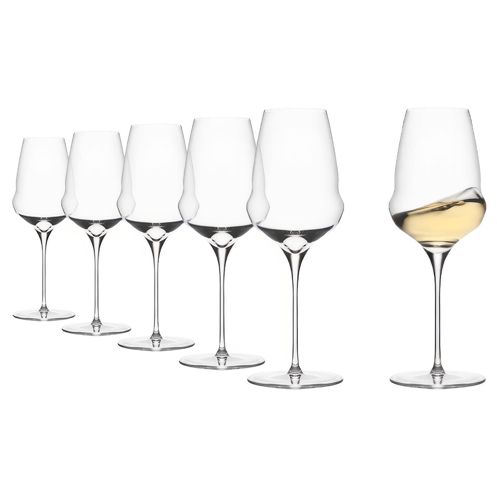 WEISSWEINGLÄSER Cocoon transparent 483 ml 6er Set - Transparent, Glas (0.485L) - Stölzle Lausitz