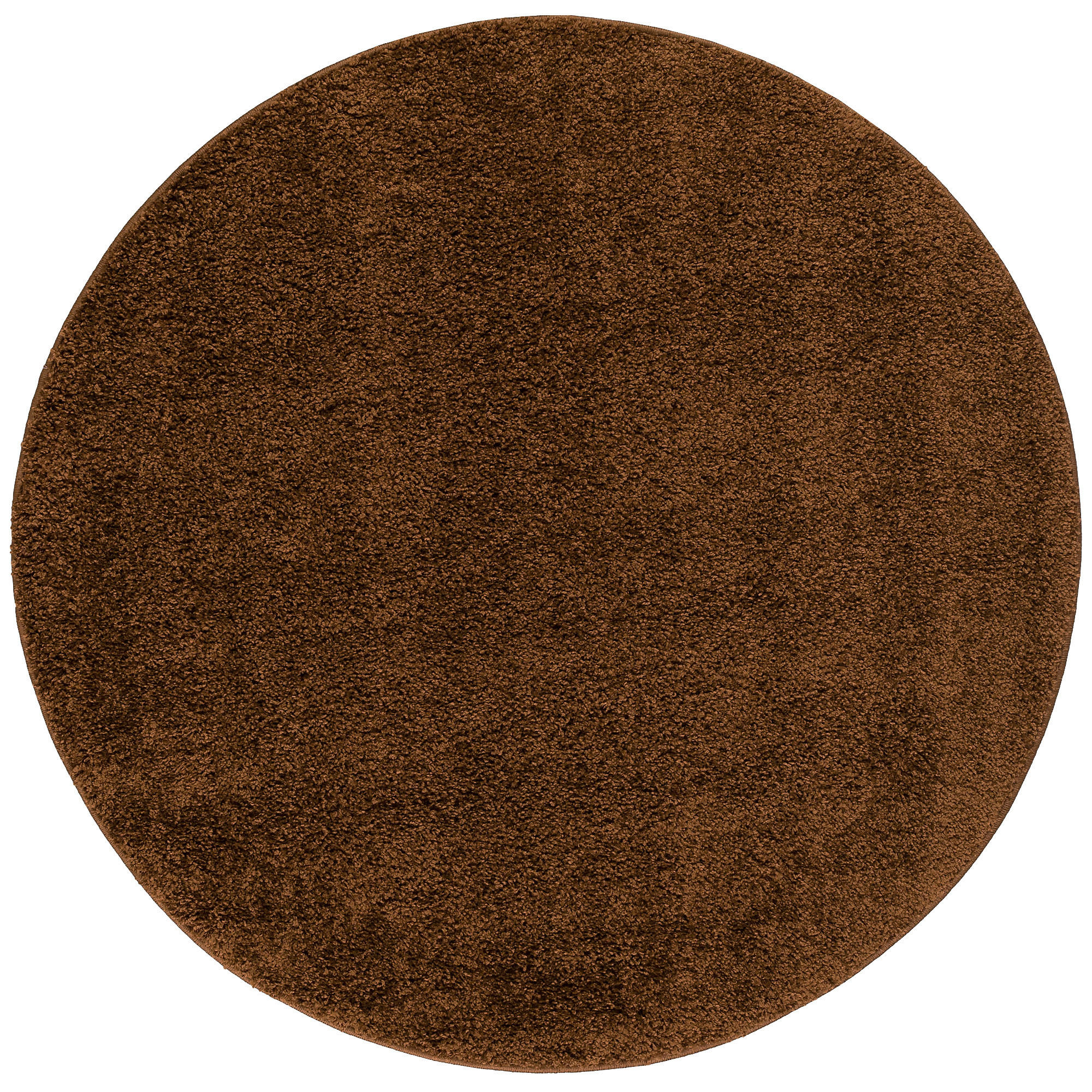 HOCHFLOR LANGFLOR TEPPICH ALOHA RUND - Braun, Textil (150/150cm) - Pergamon