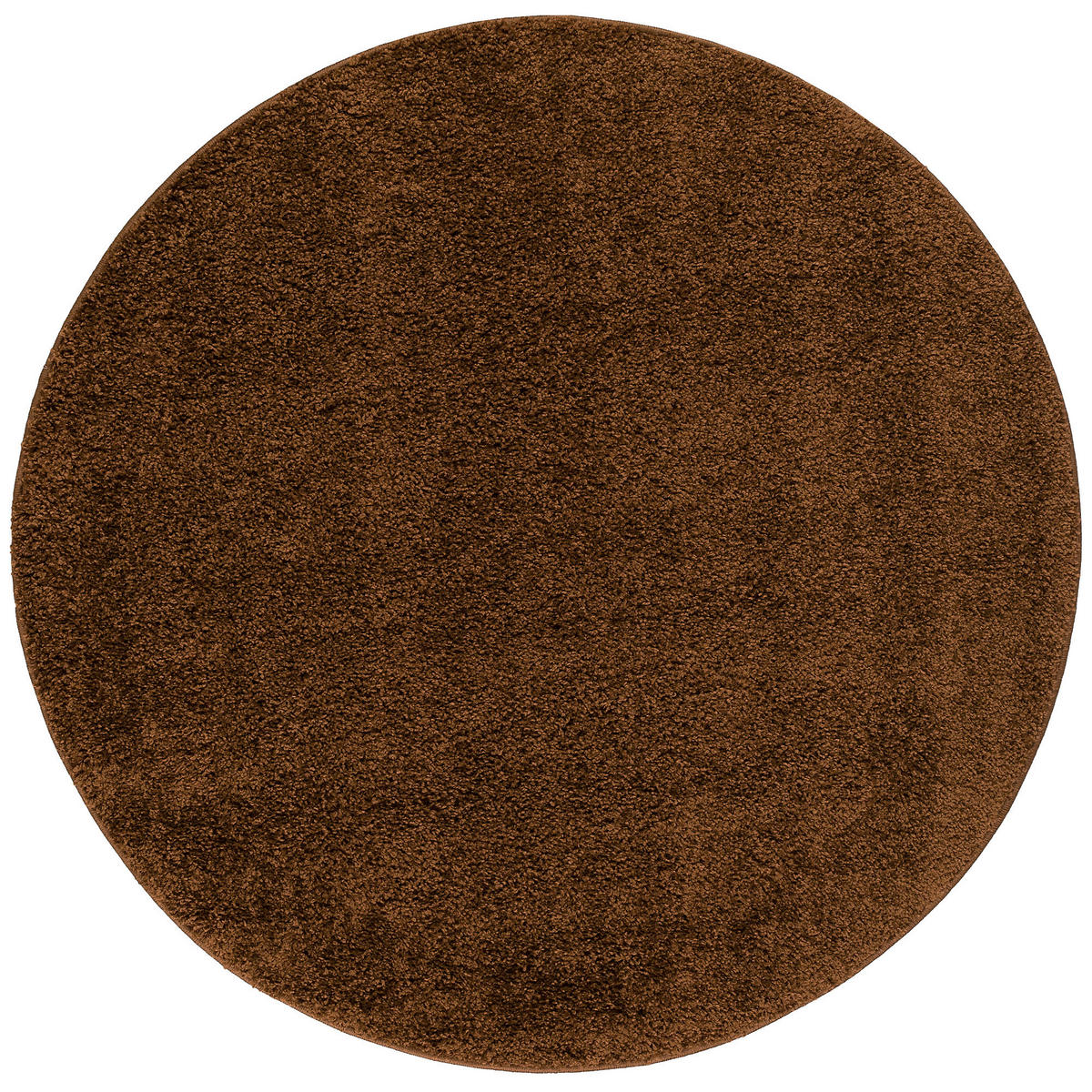 HOCHFLOR LANGFLOR TEPPICH ALOHA RUND - Braun, Textil (120/120cm) - Pergamon