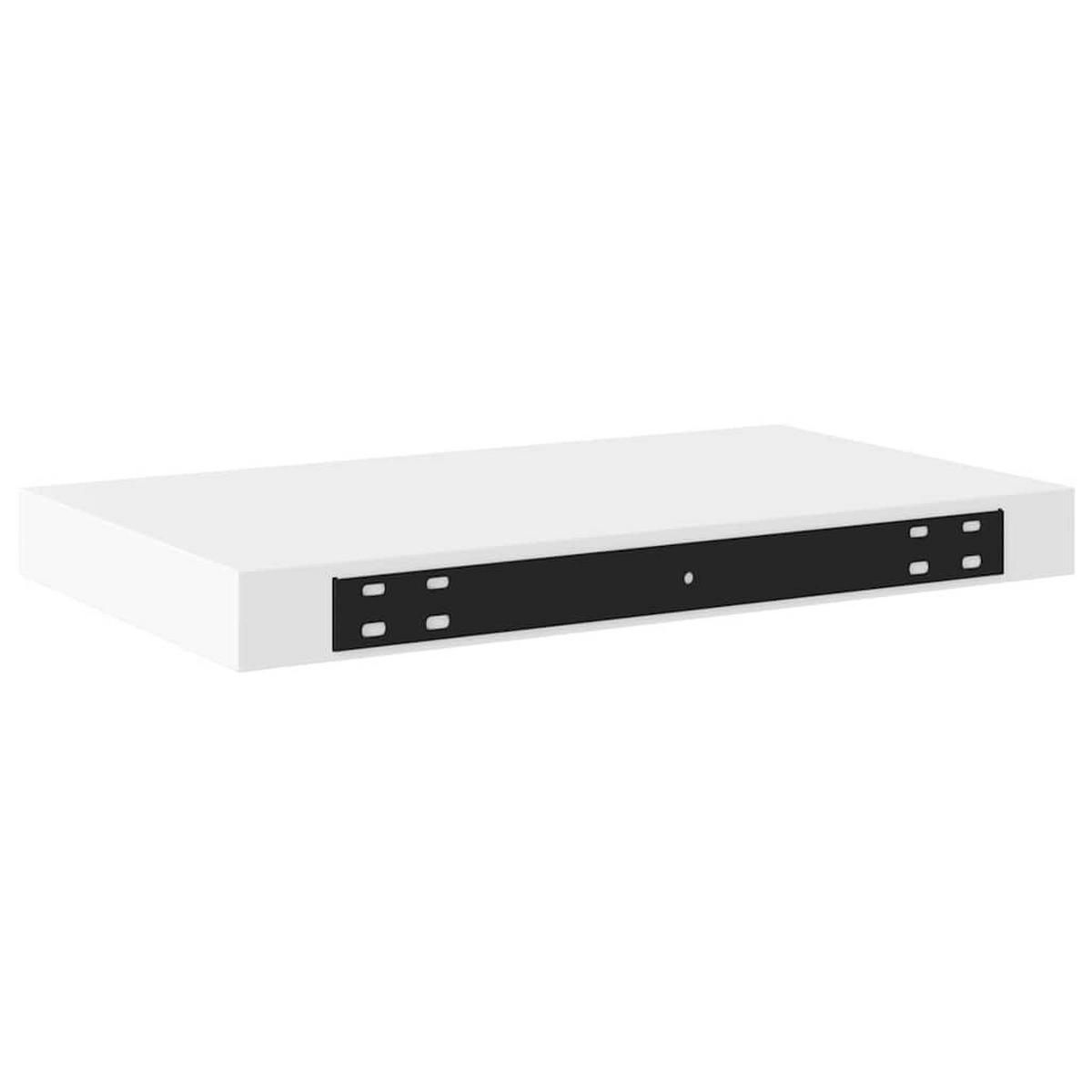 SCHWEBEREGAL Weiss 40/23/3.8 Cm Mdf - Weiß, Holzwerkstoff (40/3.8/23cm) - vidaXL