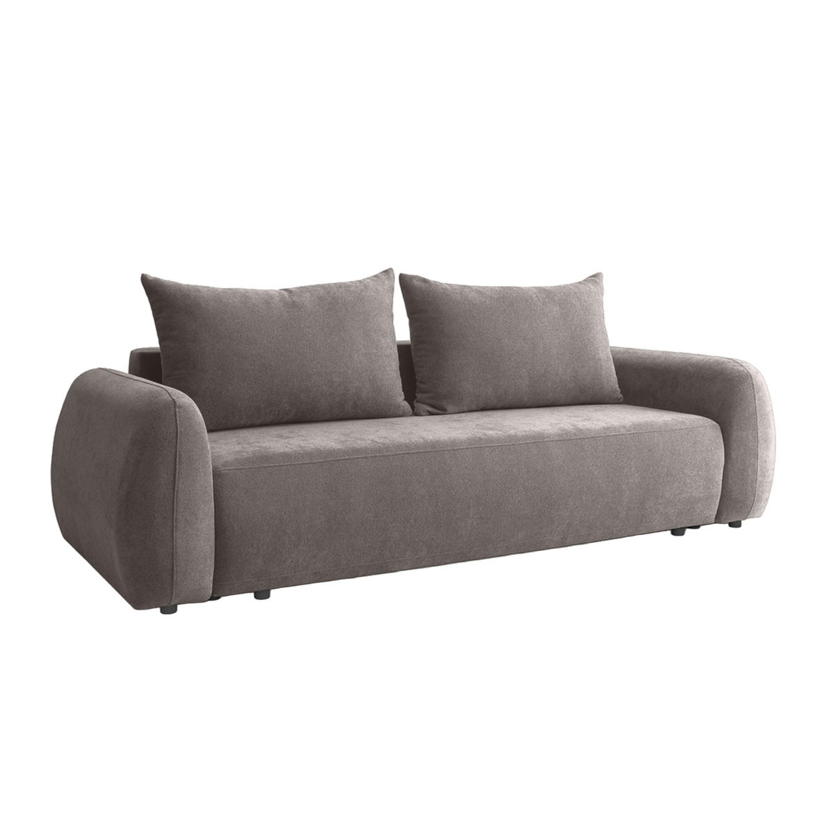 SOFA MUNDUK mit Schlaffunktion, Grau - Grau, Textil (250/98/100cm) - Fedve