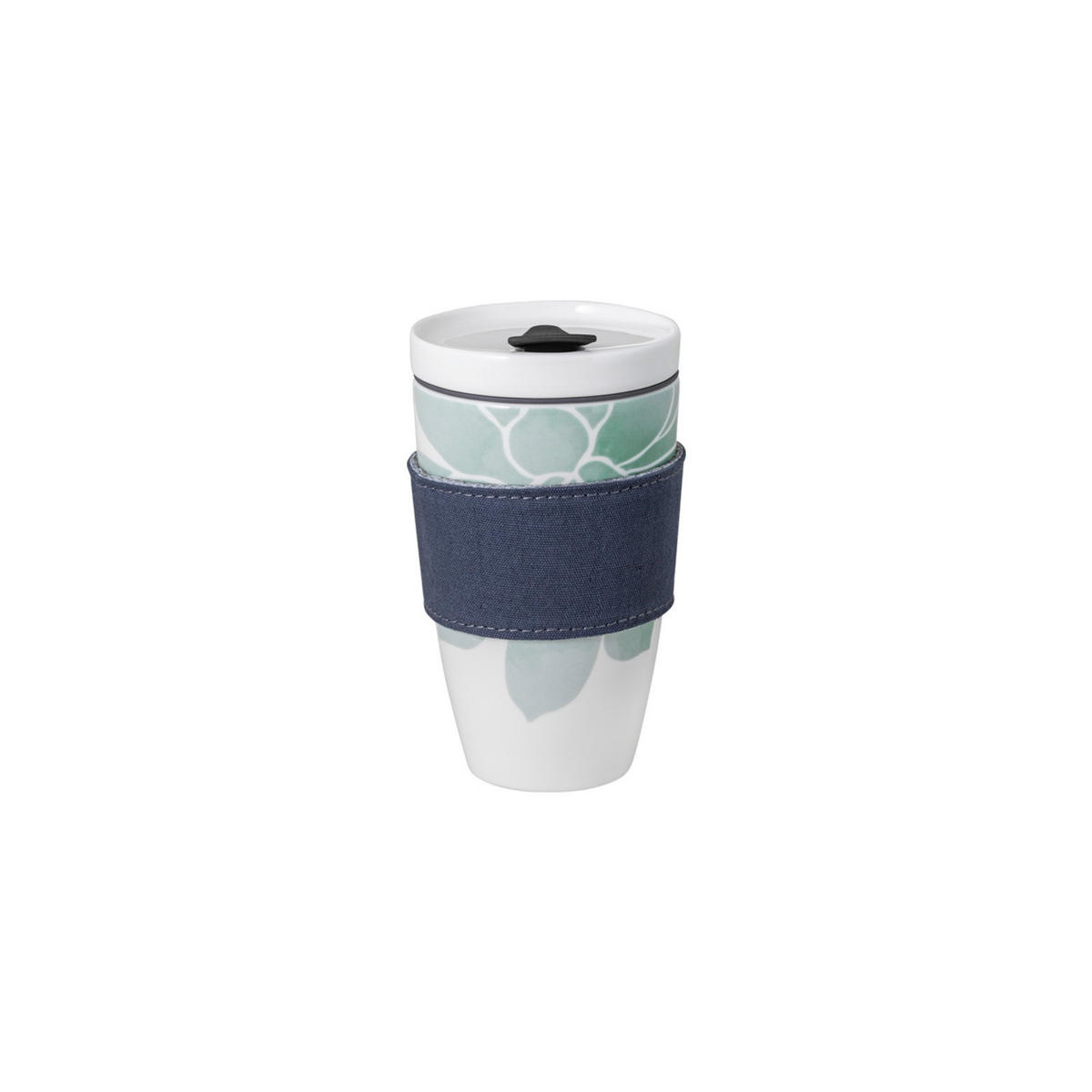 KAFFEEBECHER M Coffee To Go Sukkulente 350 ml - Weiß/Grün, Keramik (0.35L) - like.Villeroy & Boch