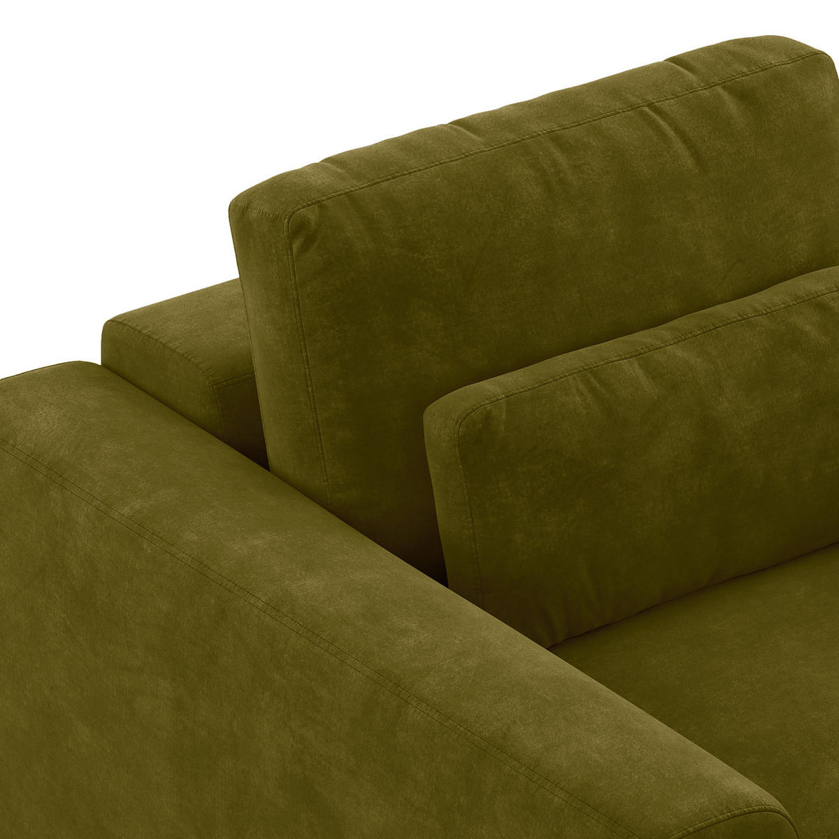 ECKSOFA mit XXL-Longchair - Schwarz/Grün, Kunststoff/Textil (323/182cm) - home24