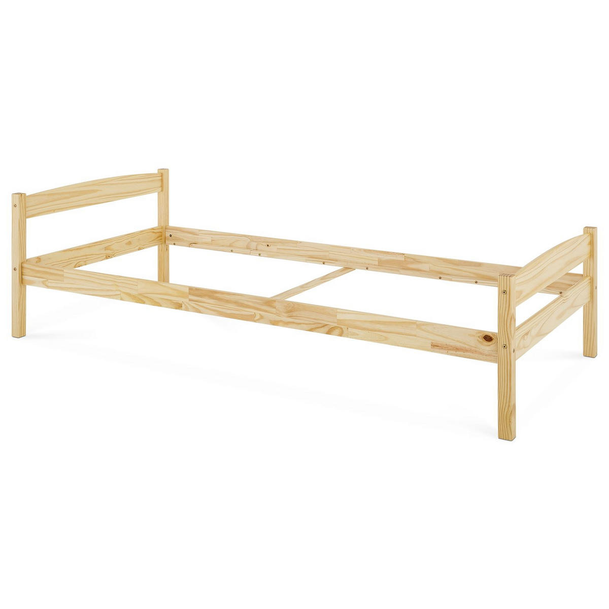 EINZELBETT BORIS 90X200 CM - Naturfarben, Holz (90/200cm) - IDIMEX
