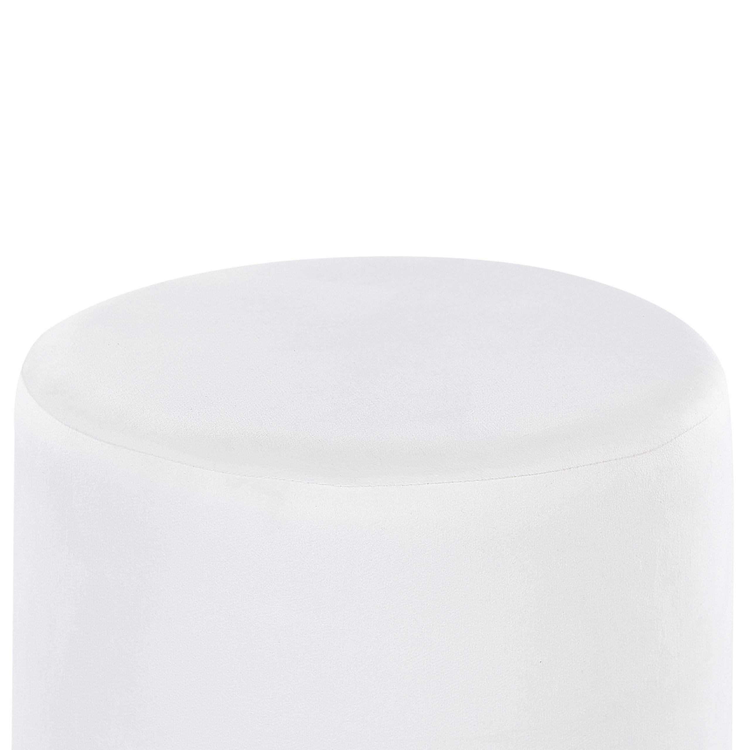 POUF Sophia 39/39/40 cm - Weiß, Textil (39/40/39cm) - Beliani