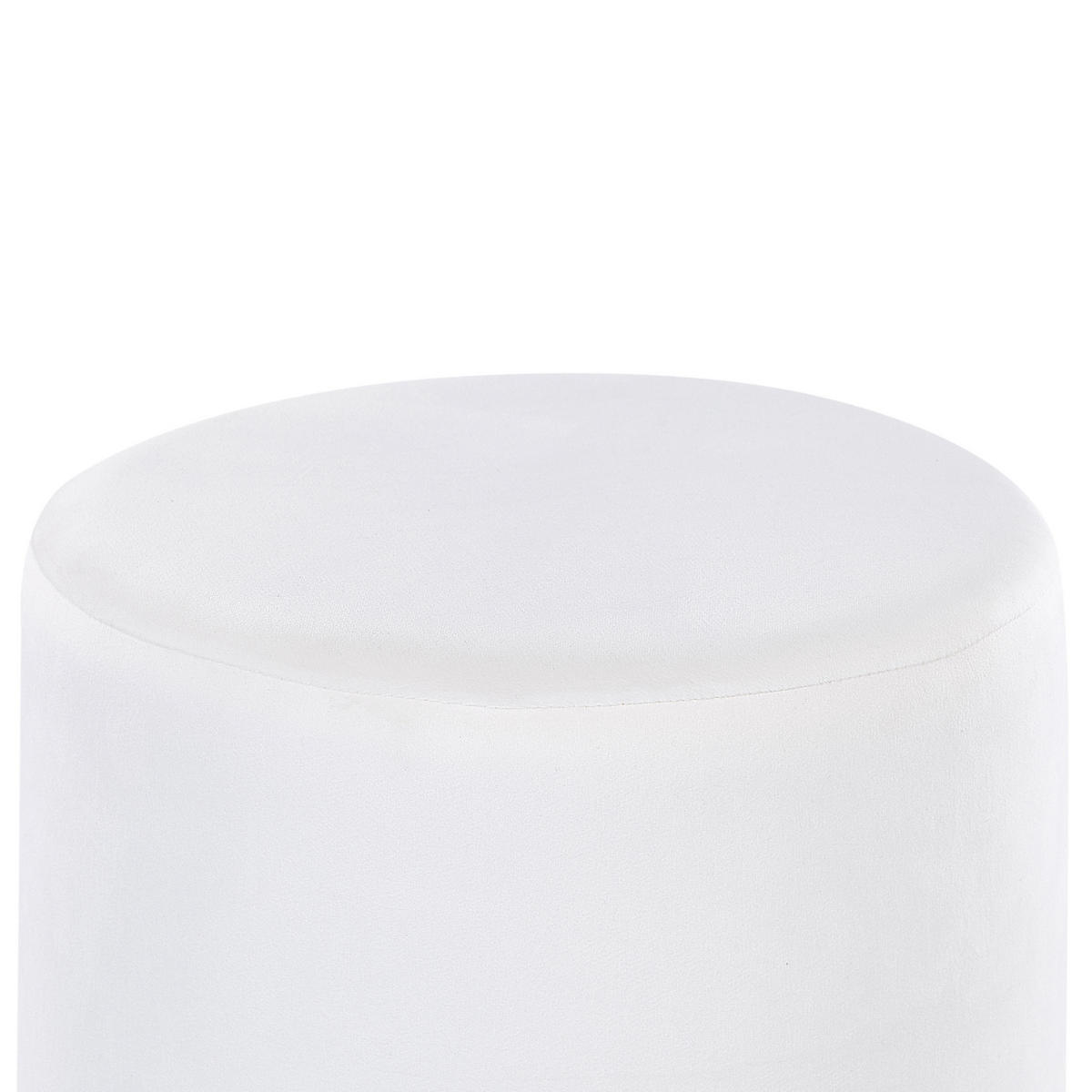 POUF Sophia 39/39/40 cm - Weiß, Textil (39/40/39cm) - Beliani