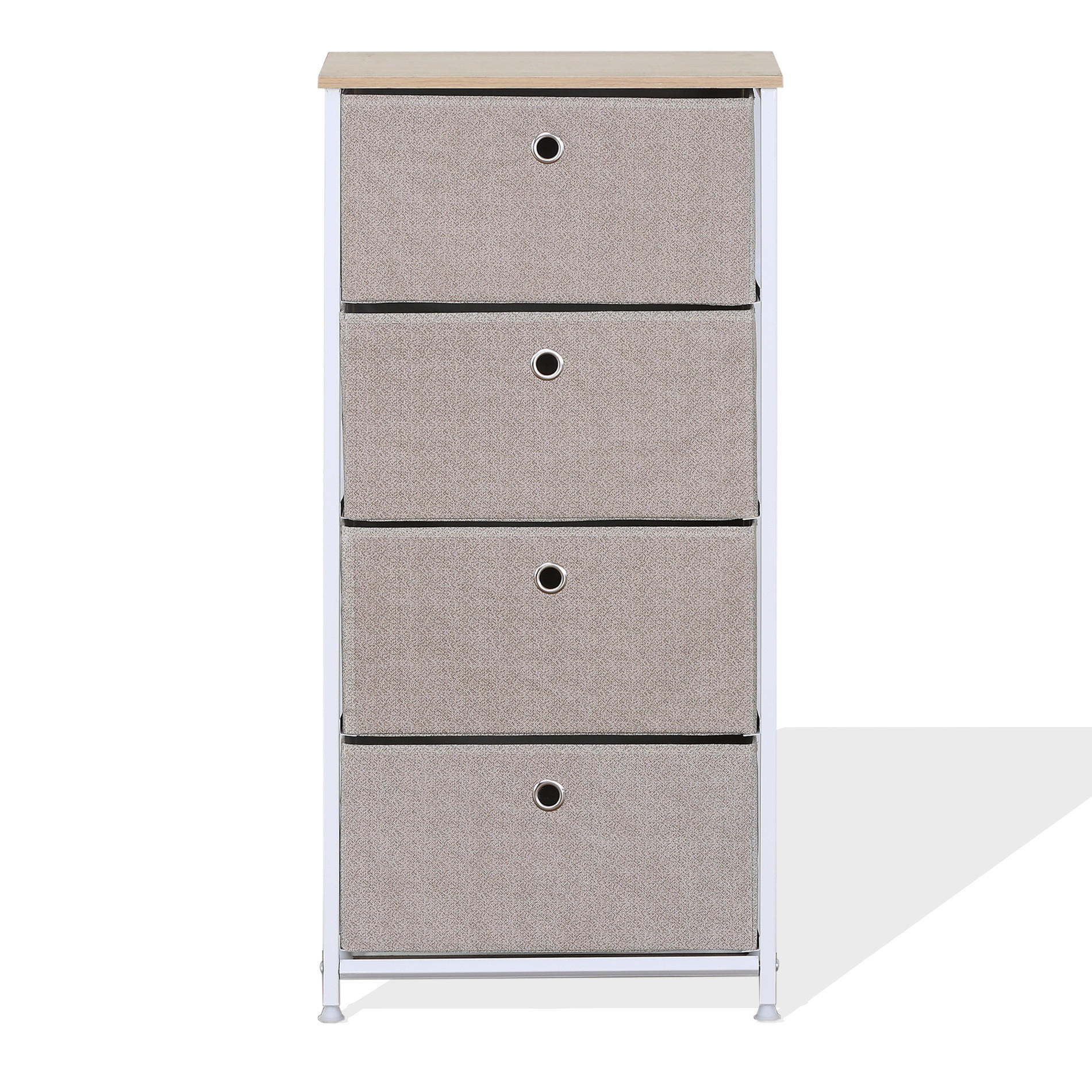 KOMMODE Weiß 30/45/92 cm - Weiß, Holz (30/92/45cm) - Mobili Rebecca