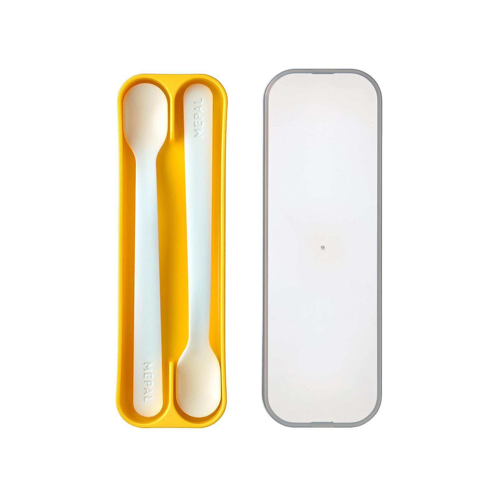 FÜTTERLÖFFEL Mio Yellow 2er Set - Gelb, Kunststoff - Mepal