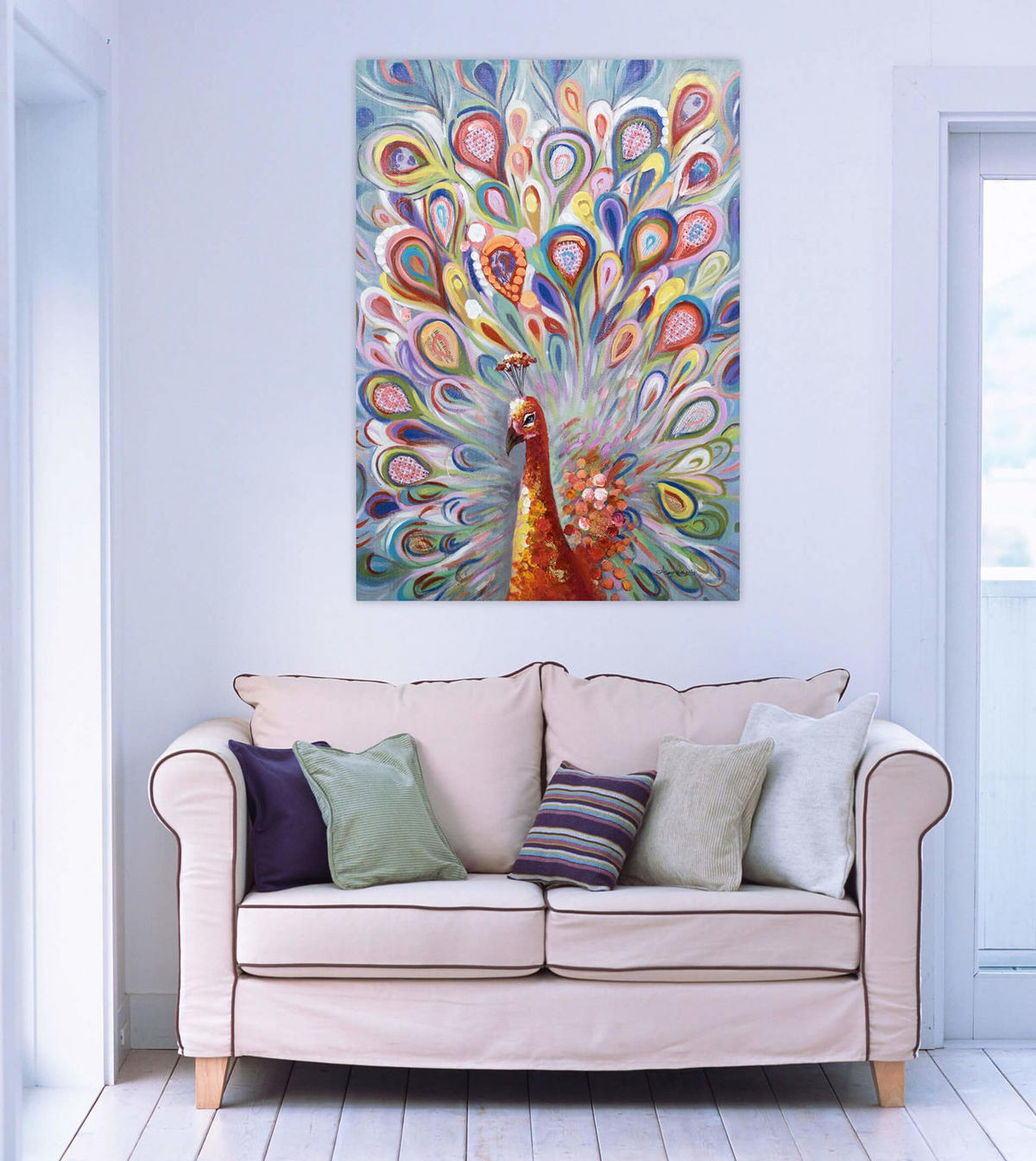 ACRYLBILD HANDGEMALT 70/100 cm - Multicolor, Holz/Textil (70/100cm) - KUNSTLOFT