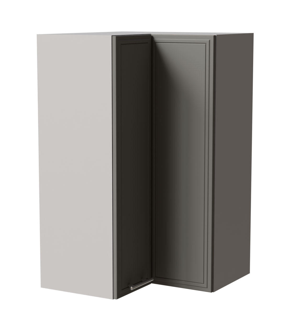 ECKHÄNGESCHRANK Salo W14/60 Grau / Dust Grey Matt 60 / 60 / 96cm - Grau, Holz/Holzwerkstoff (60/96/60cm) - Feldmann-Wohnen