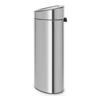 ABFALLEIMER Touch Bin Recycle, Matt Steel, 23 L / 10 L - Silberfarben, Metall (47.5/76/32.5cm) - Brabantia