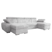 WOHNLANDSCHAFT Plaza U - Silberfarben/Grau, Holz/Kunststoff (323/85/170cm) - MIRJAN24