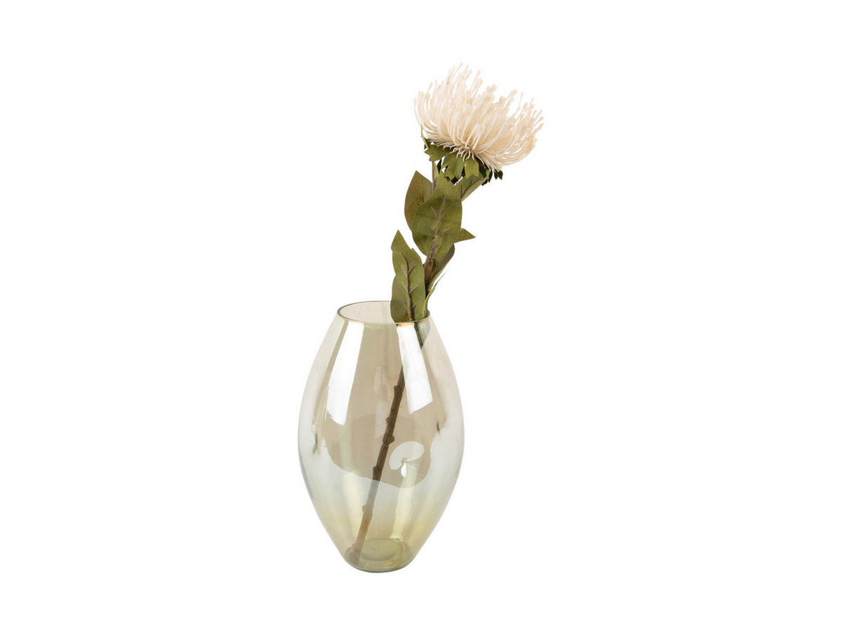 VASE Luster Organic 15/15/23.5 cm - Grün, Glas (15/23.5cm) - Present Time