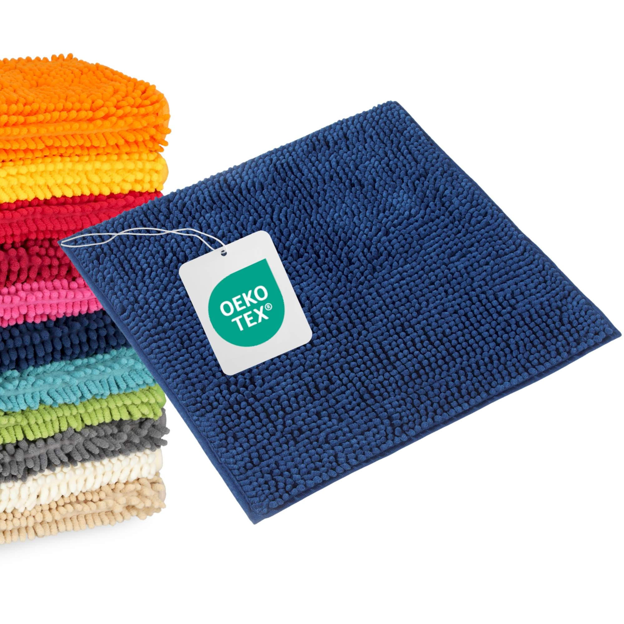 BADEMATTE PARIS - Dunkelblau, Textil (45/45cm) - WohnDirect