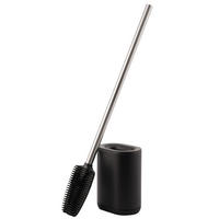 WC-GARNITUR BARBENA, schwarz, Kunststoff Edelstahl - Schwarz, Metall (11/53/4cm) - bremermann