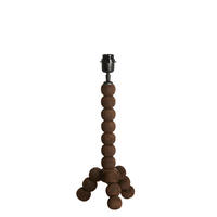 LAMPENFUSS Veglio Braun Ø20/40 cm - Dunkelbraun, Holz (20/20/40cm) - Light & Living