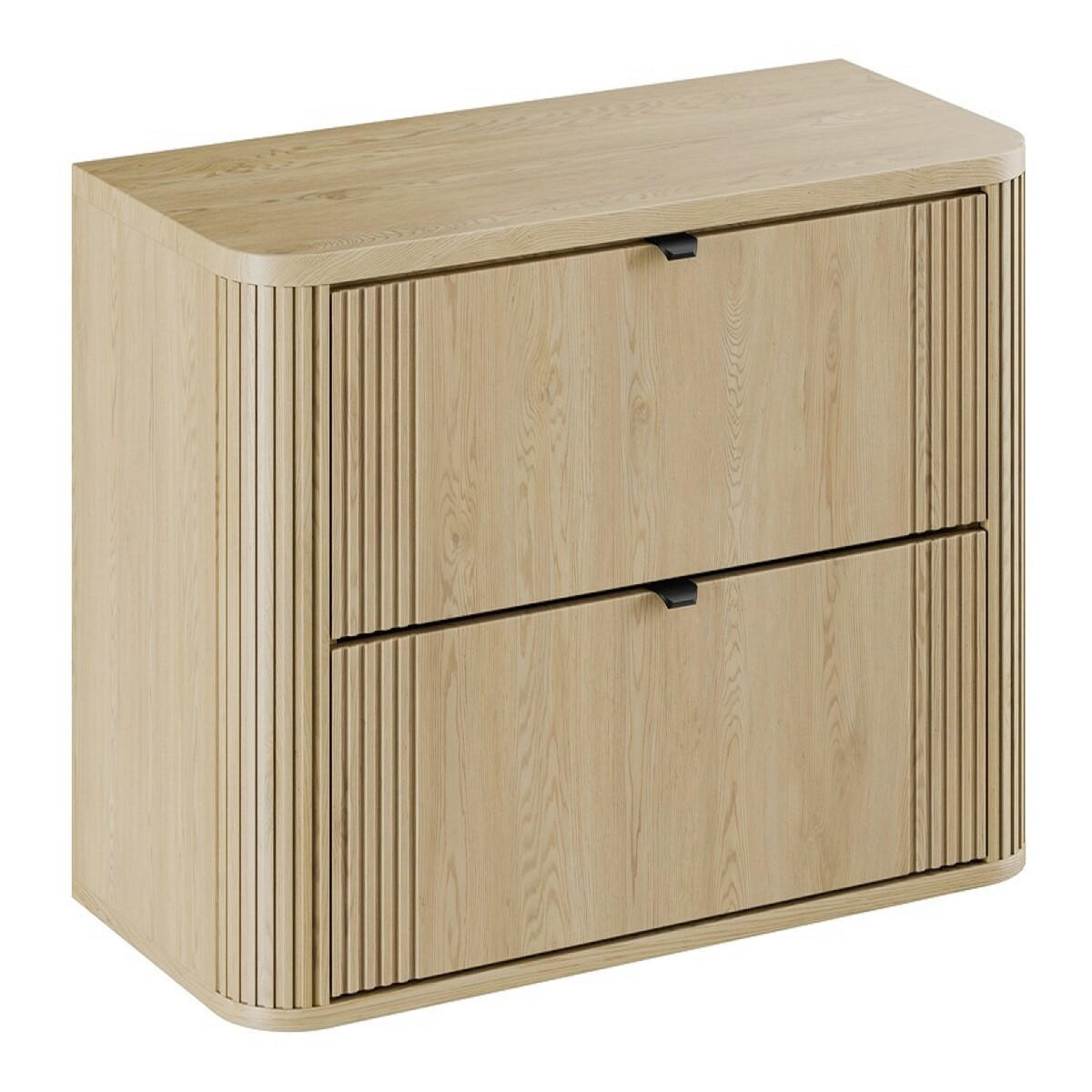 WASCHBECKENUNTERSCHRANK 120 cm 2 Teile - Ovalia Cremona O BM407 in Cremona-Eiche - Eichefarben, Holz (120/54/46cm)