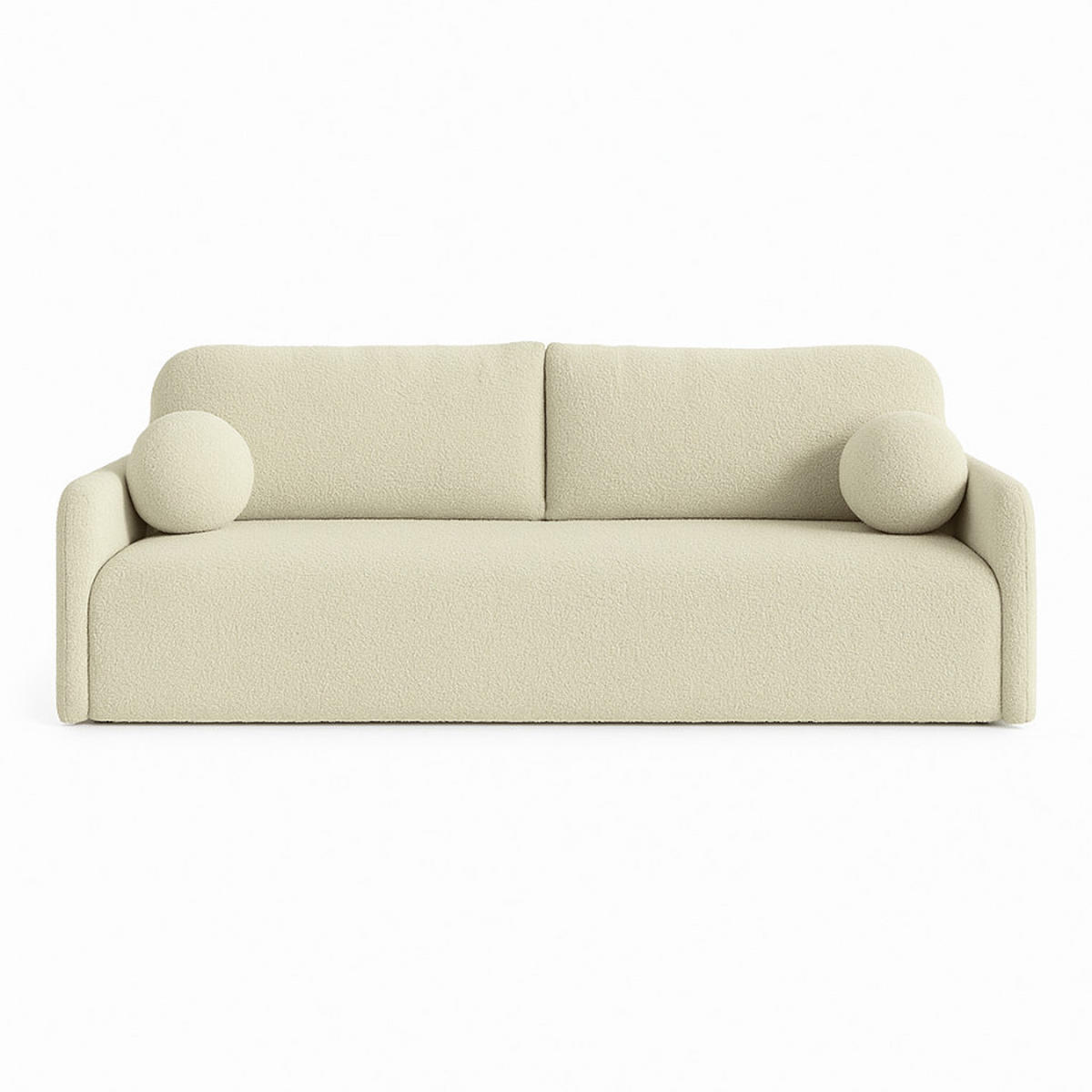 SCHLAFSOFA GLORI mit Bettkasten - QUELLE 02 - Creme, Textil (206/95/87cm) - Dekori_Interiors