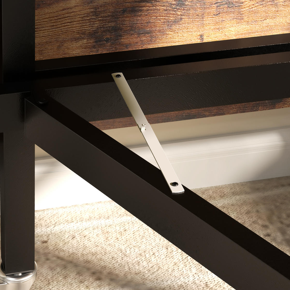 ESSTISCH DE-08453 6 Rollen & Bremsen für 6 Personen Braun - Braun, Holzwerkstoff (120/80/73cm) - ComfortXL