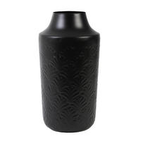 VASE ERIKSEN Ø19x37 cm, Schwarz - Schwarz, Glas (37cm)