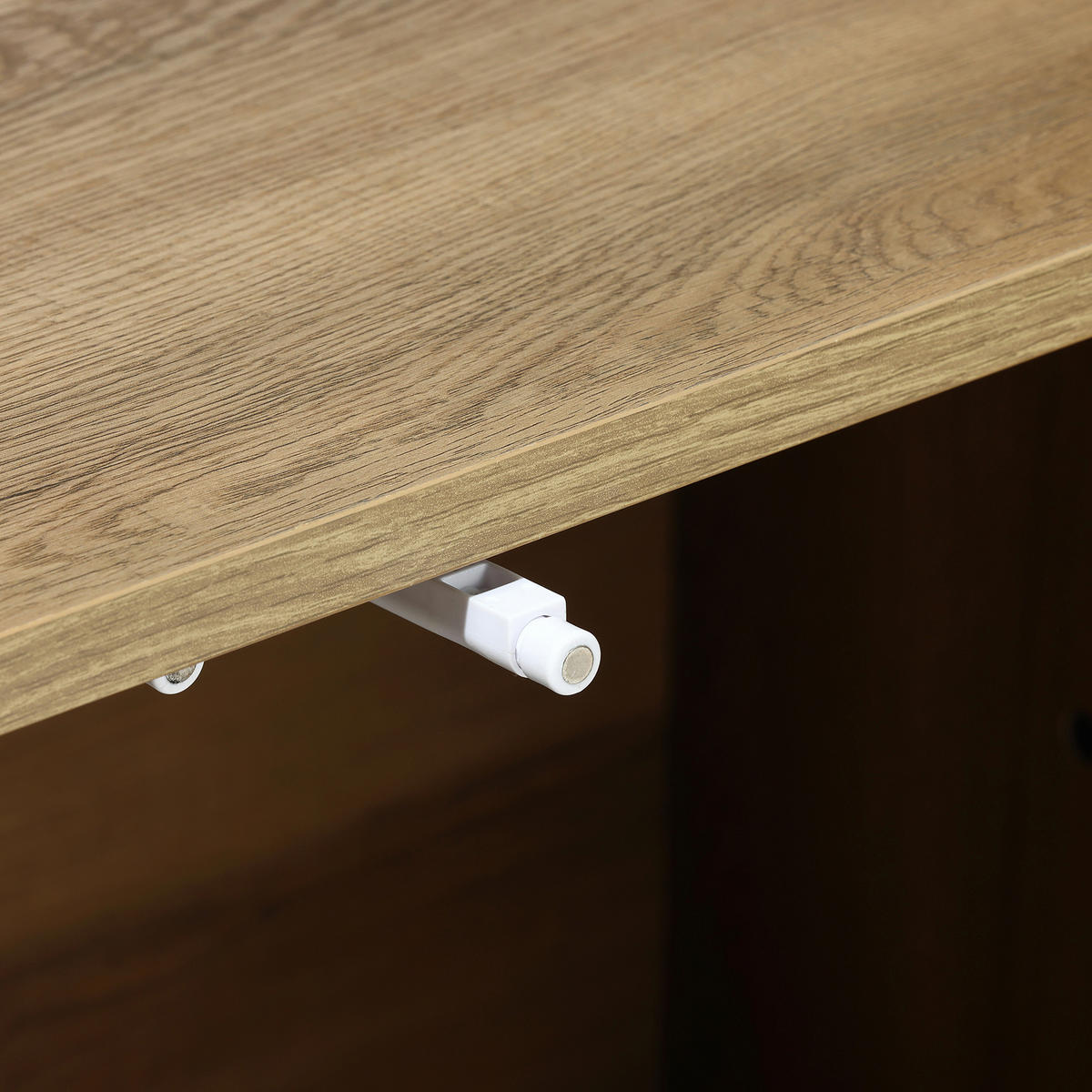 LEITERREGAL mit 2 Türen, Holz | B80 x T43,9 x H180 cm - Braun, Holzwerkstoff (80/180/43.9cm) - Hometopia