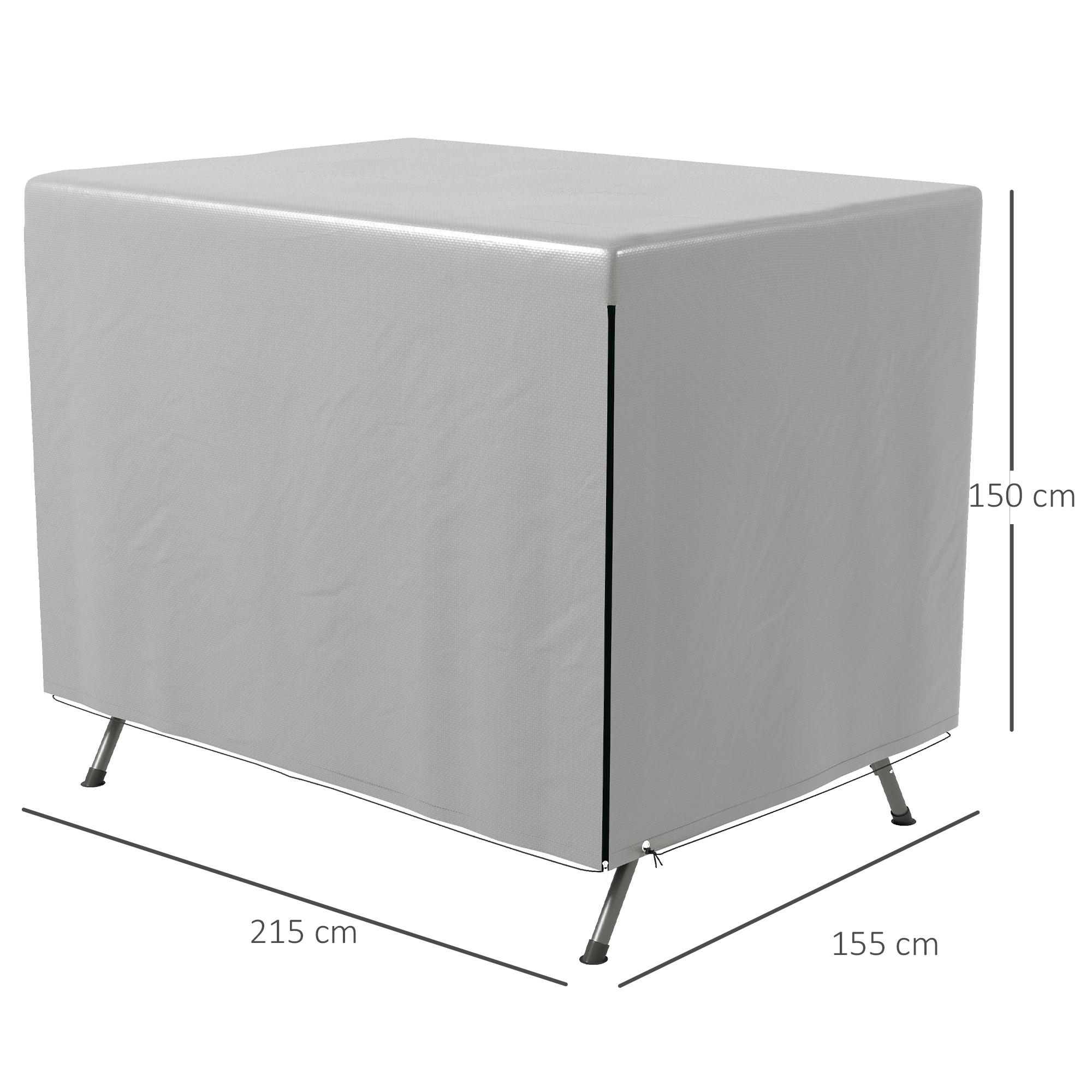 Thumbnail - Outsunny Abdeckung, Grau, Kunststoff, 155x150x215 cm, Gartenzubehör, Gartenmöbel-Schutzhüllen