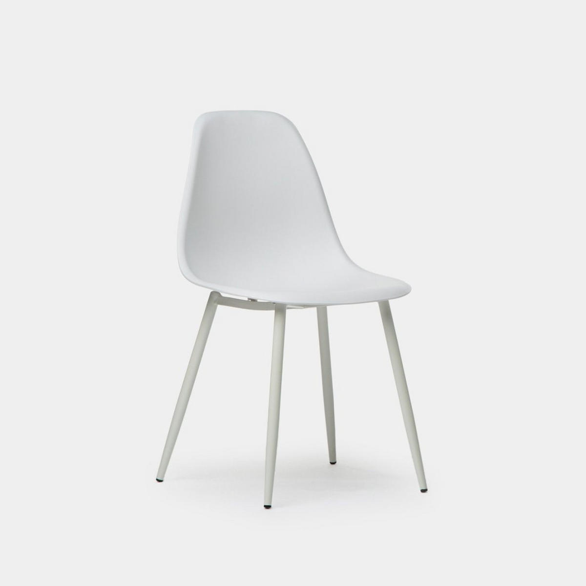 STUHL FÜR DRAUSSEN Nina Weiß 45 cm x 80 cm - Weiß, Kunststoff (45/80/53cm) - Klast Home