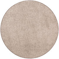HOCHFLOR VELOURS TEPPICH MONA RUND - Taupe, Textil (200/200cm) - Snapstyle